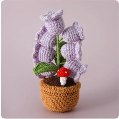 Handmade Crochet Flower Lamp