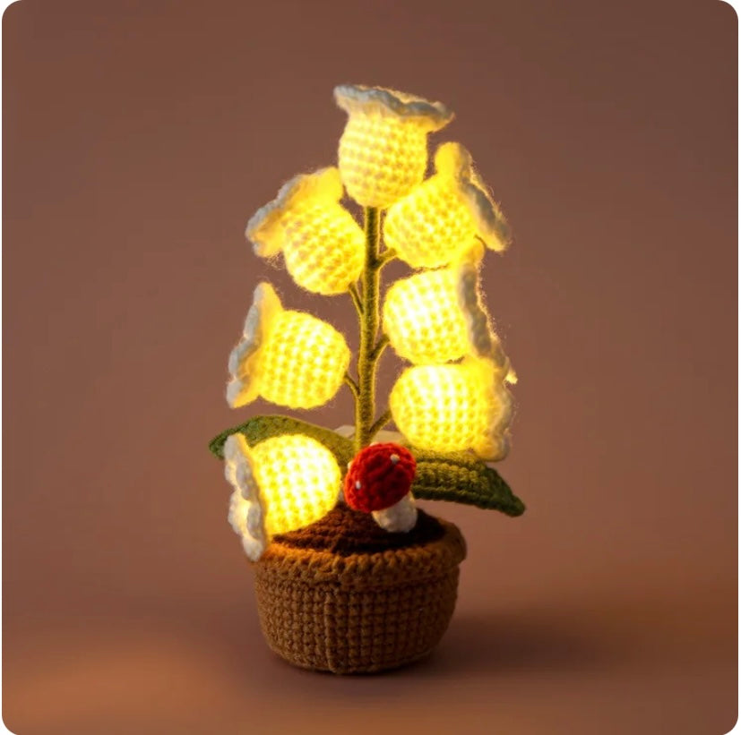 Handmade Crochet Flower Lamp