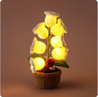 Handmade Crochet Flower Lamp